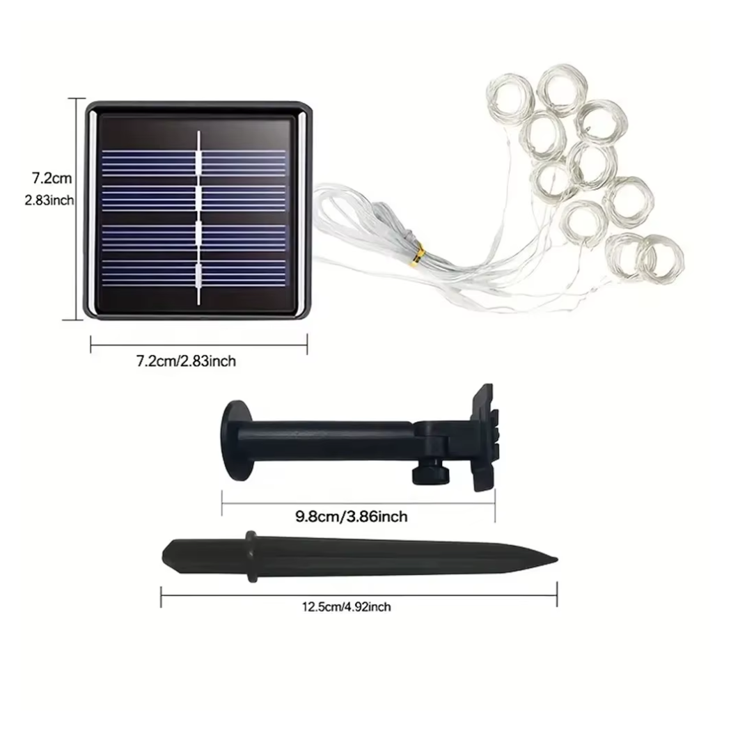 Cortina Solar Navideña LED (3x2)