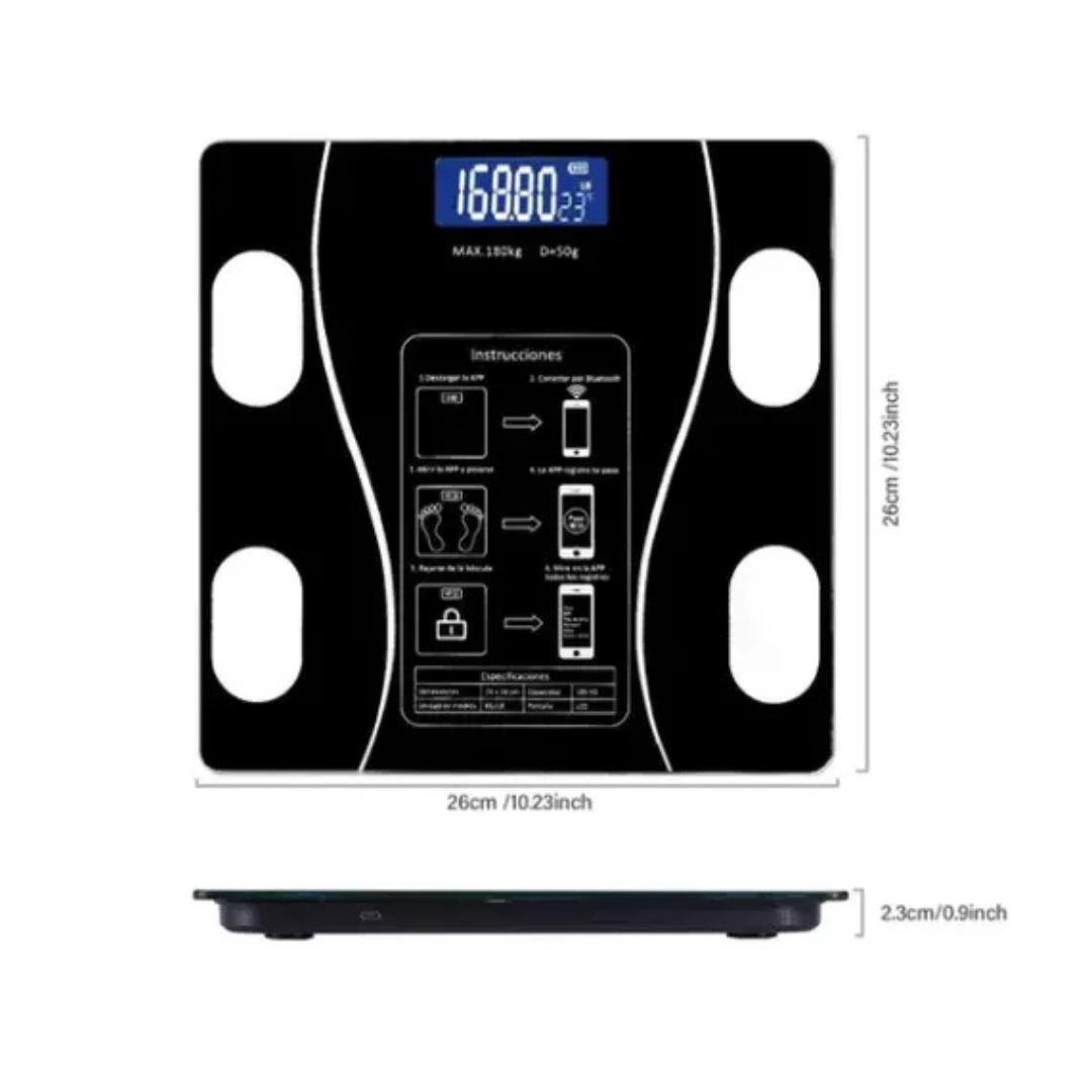 FitTrack Balance™ | Báscula Inteligente Digital con Análisis Corporal Completo y App