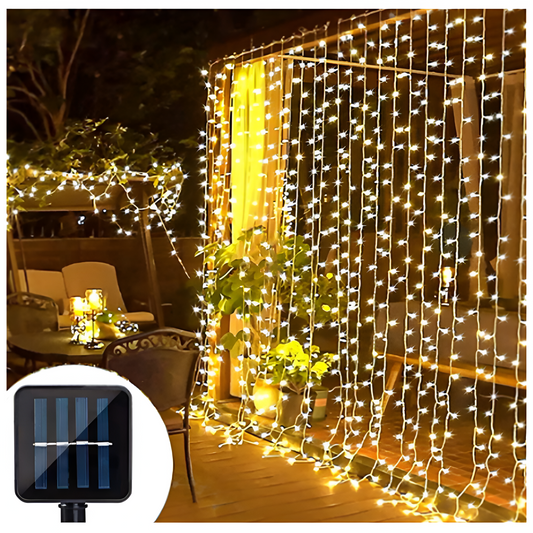 Cortina Solar Navideña LED (3x2)