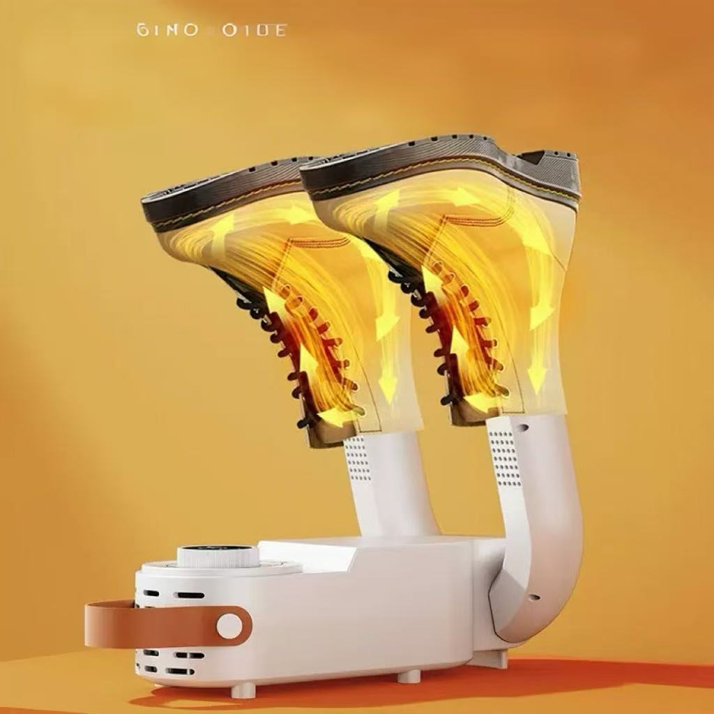 Secador de zapatillas con aire caliente circulante secando botas