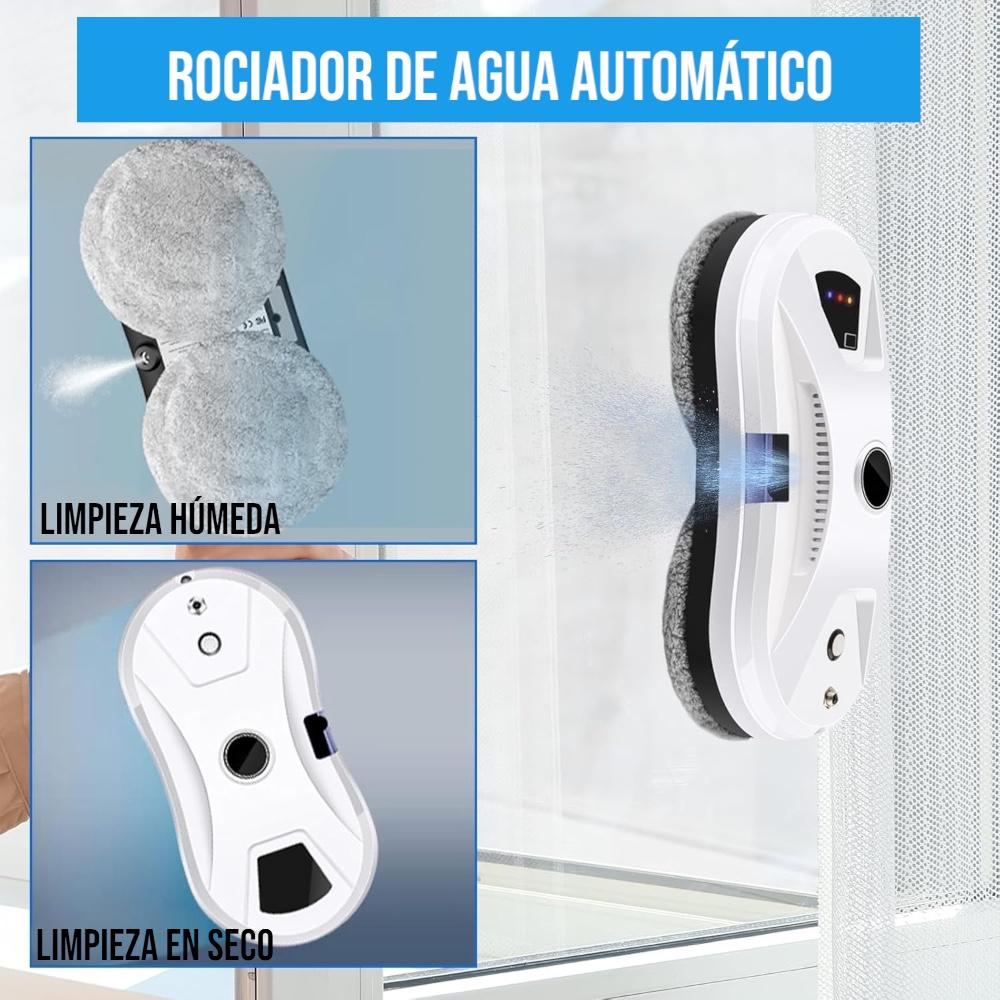 Rociador de agua automático: limpieza húmeda y limpieza en seco