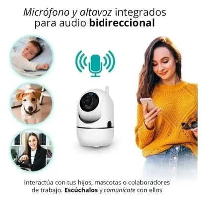 Micrófono y altavoz integrados para audio bidireccional