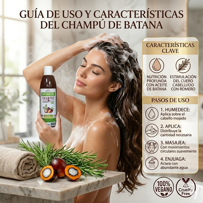 Champu Batana: modo de uso
