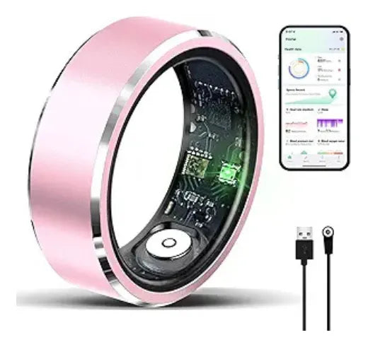 Anillo Inteligente Rosa – Control de Salud y Estilo en un Solo Toque