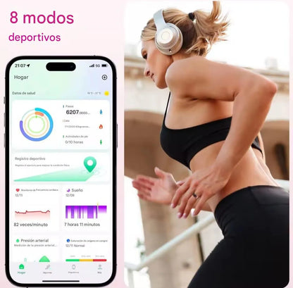 Anillo Inteligente Rosa – Control de Salud y Estilo en un Solo Toque