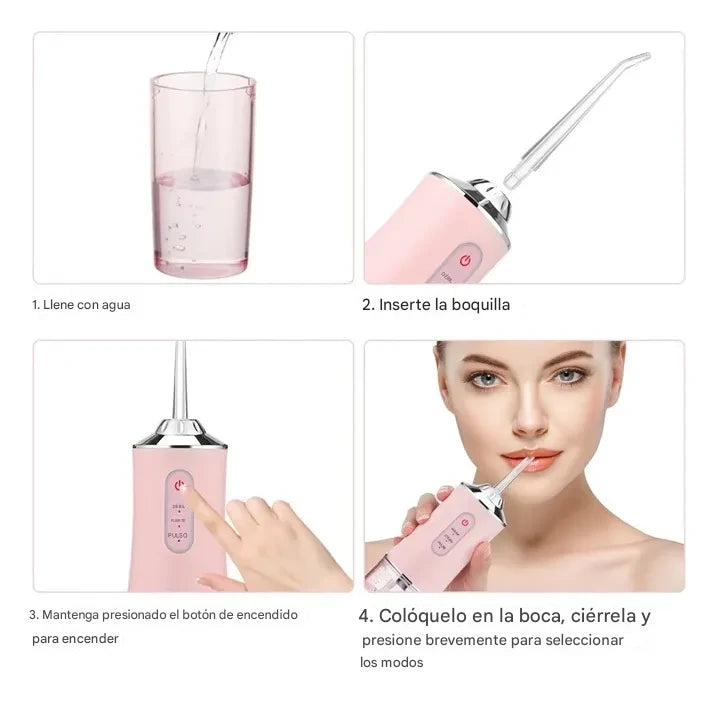 Irrigador Bucal Portátil – Limpieza Dental Profunda