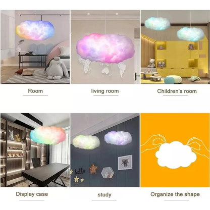 Luz Nube LED Multicolor con Bluetooth – ¡Tu cielo personal dentro de casa!