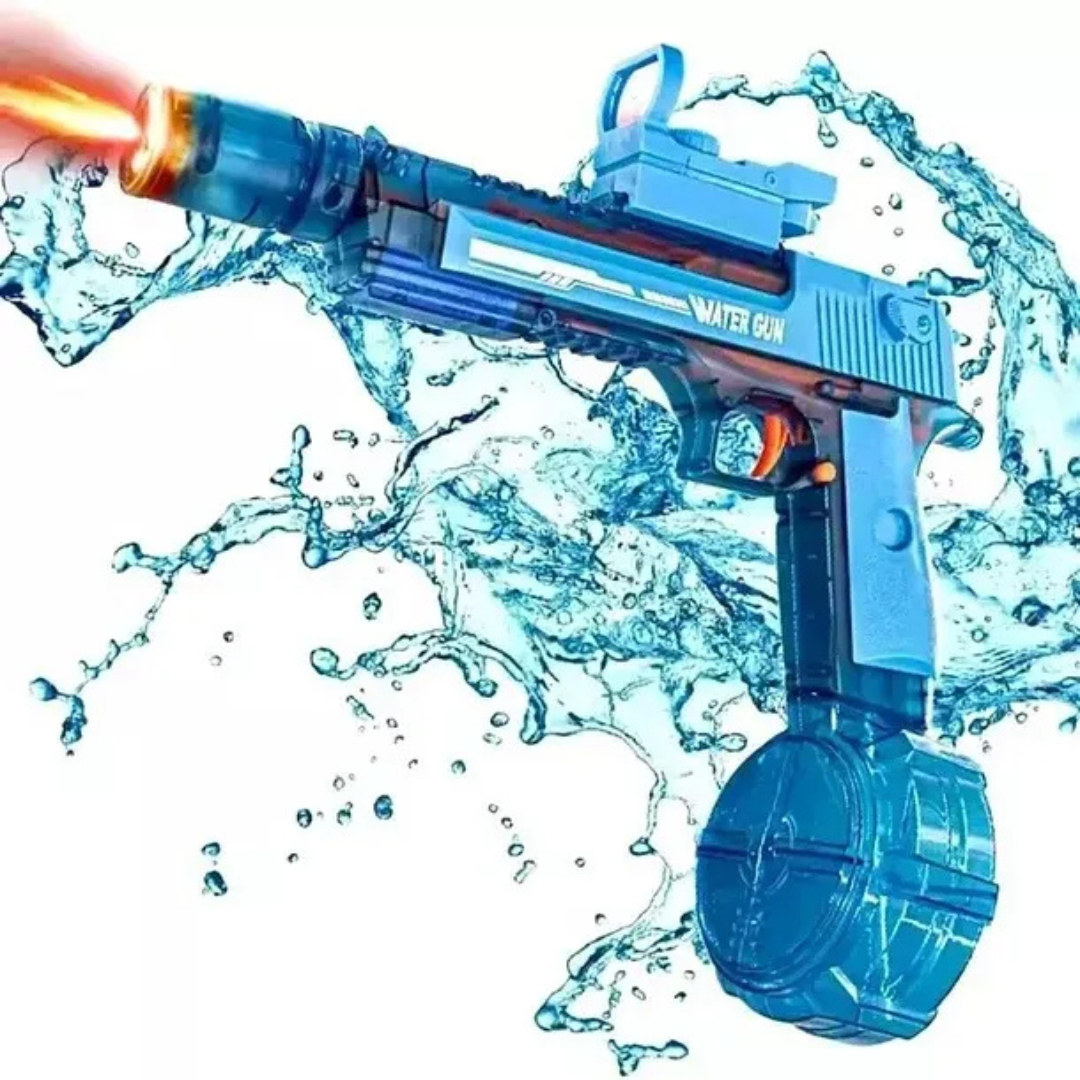 Pistola de Agua Eléctrica Automática 500 ml – Disparo Dual + Batería Recargable