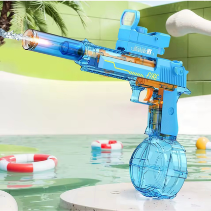 Pistola de Agua Eléctrica Automática 500 ml – Disparo Dual + Batería Recargable