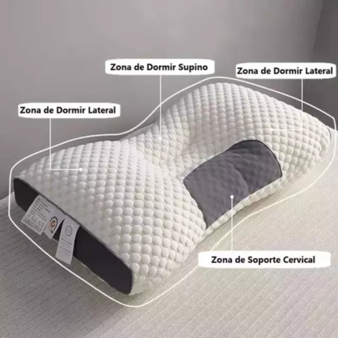 Almohada Cervical Ortopédica – Alivio del Dolor y Sueño Reparador