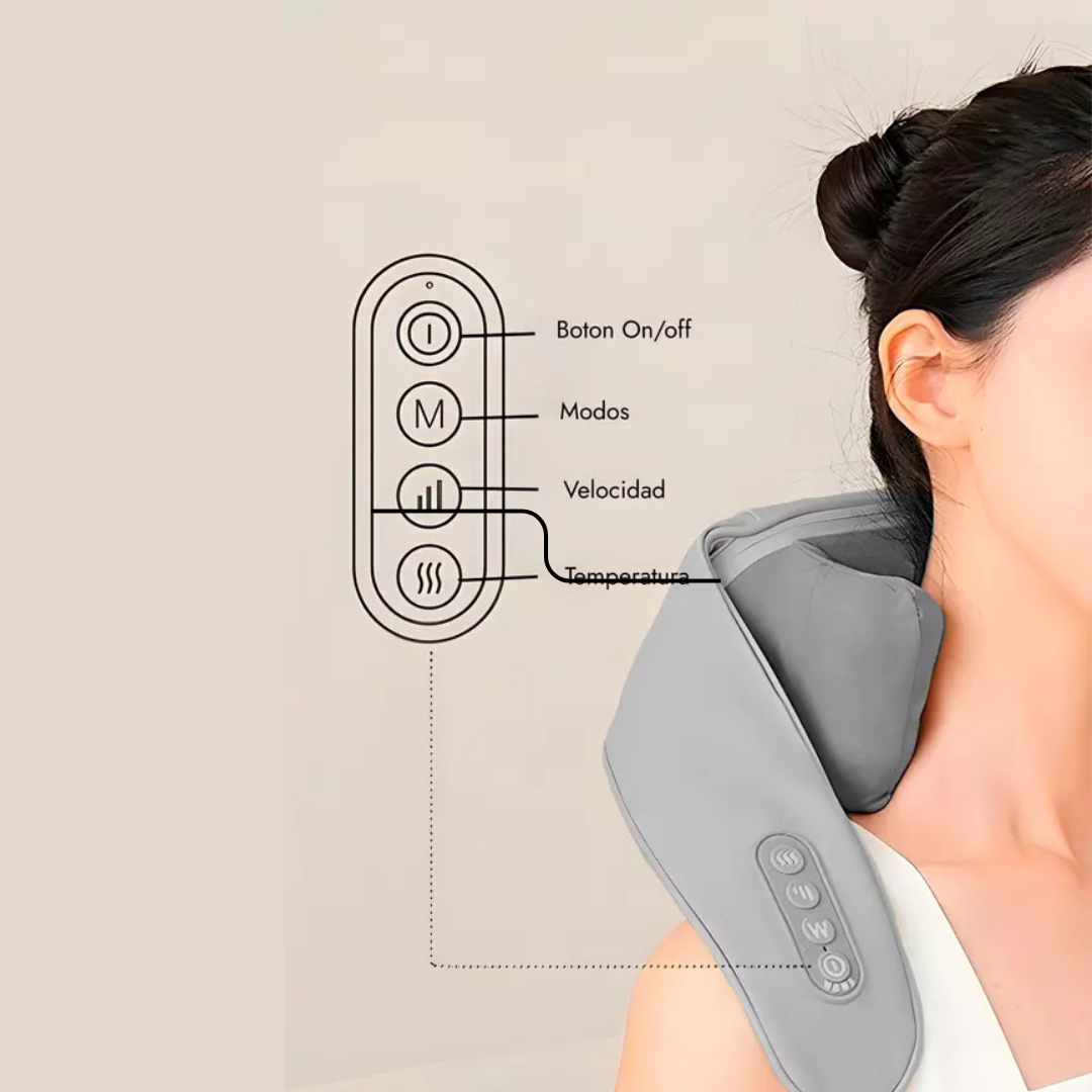 Masajeador Muscular para Trapecio y Cervical – ¡Alivio y Relajación en Tus Hombros!