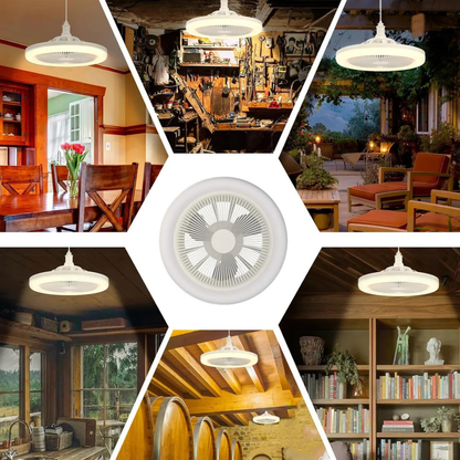 Ventilador de Techo LED Inteligente – Iluminación y Frescura en un Solo Diseño