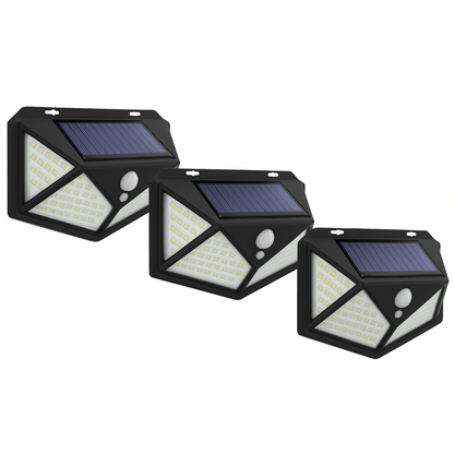 Pack de 3 Luces Solares LED 100LED – Iluminación Potente, Inteligente y sin Gastos