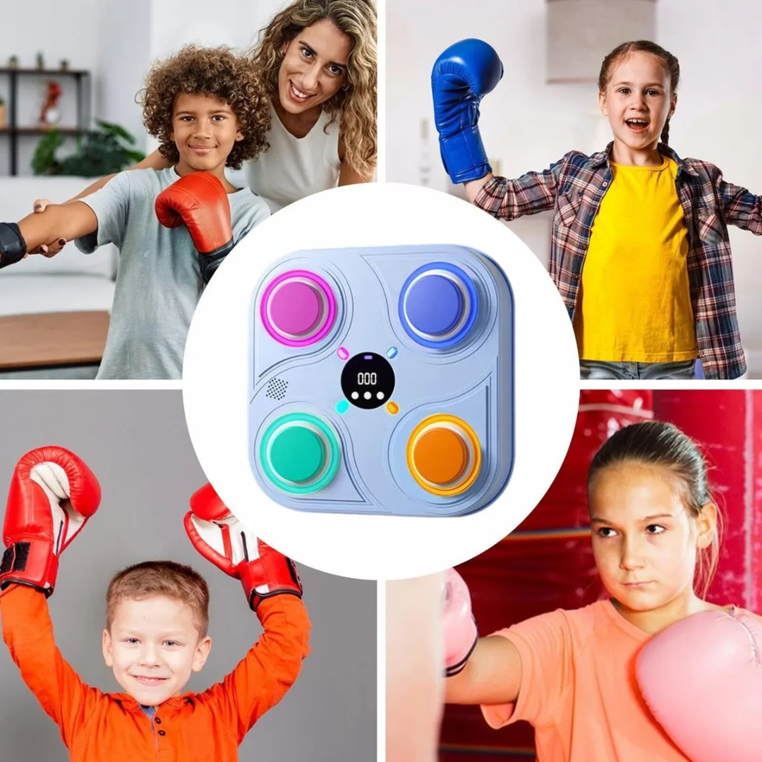 Máquina de Boxeo Inteligente Musical Bluetooth para Niños – Entrena, Juega y Mejora Tus Reflejos
