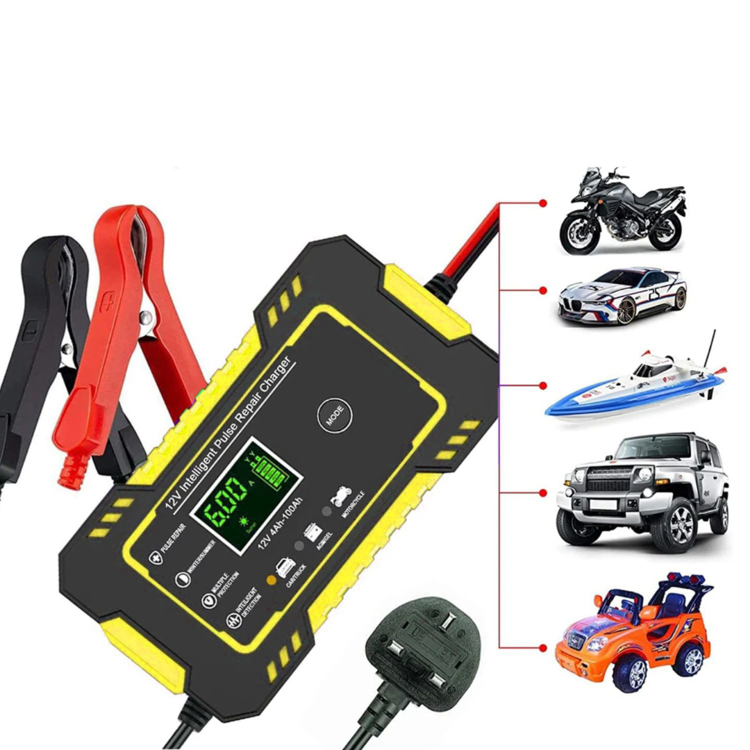Cargador Inteligente de Baterías 12V – Protección, Potencia y Larga Vida Útil