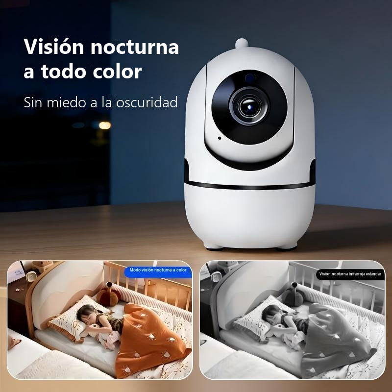 Visión nocturna de la cámara monitor de bebé