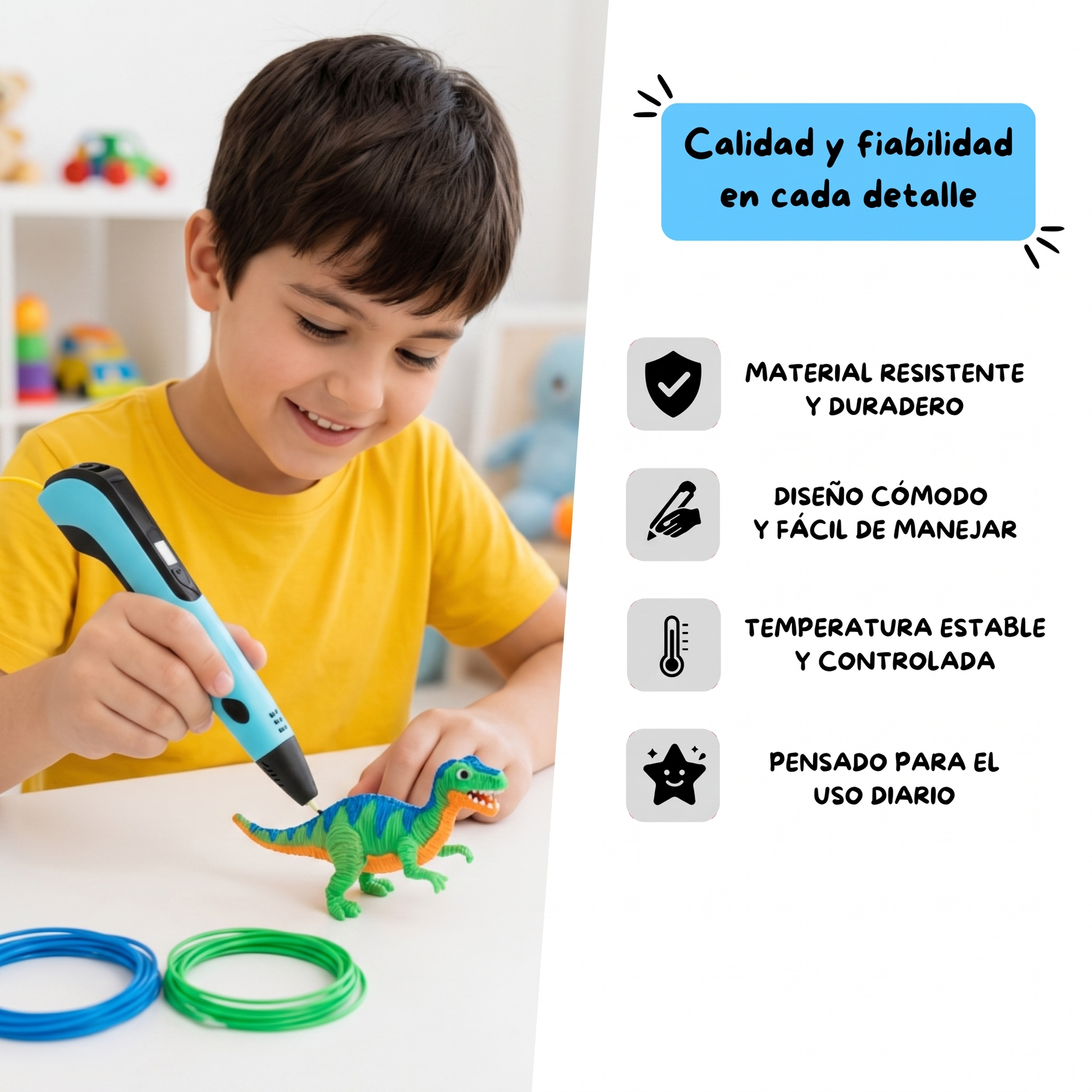 Niña creando una mariposa 3D — calidad y fiabilidad en cada detalle