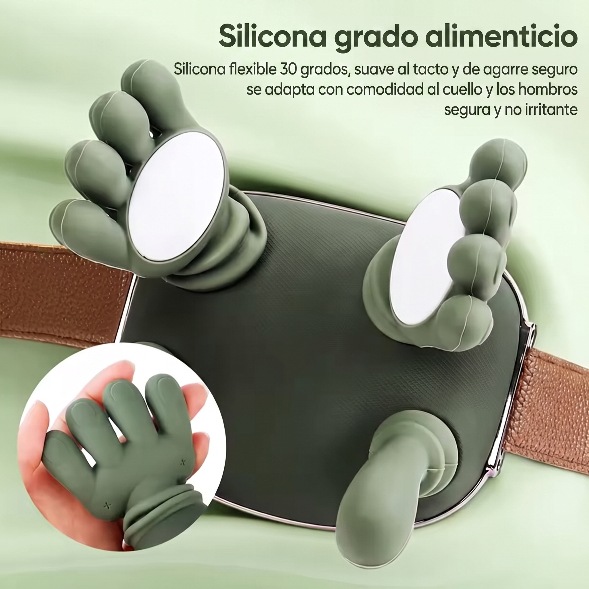 Silicona grado alimenticio del masajeador de cuello Nuvema