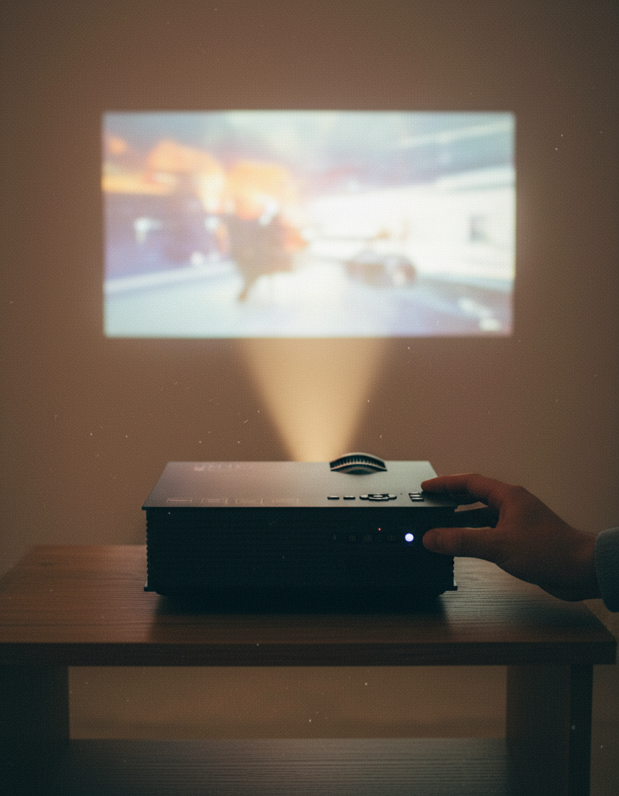 Proyector Mini - ajuste con proyeccion