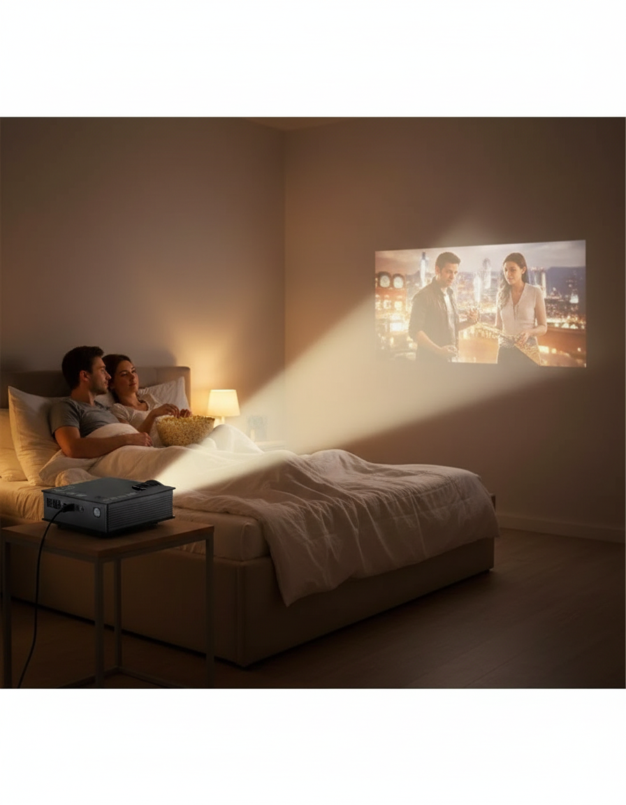 Proyector Mini - dormitorio noche de cine