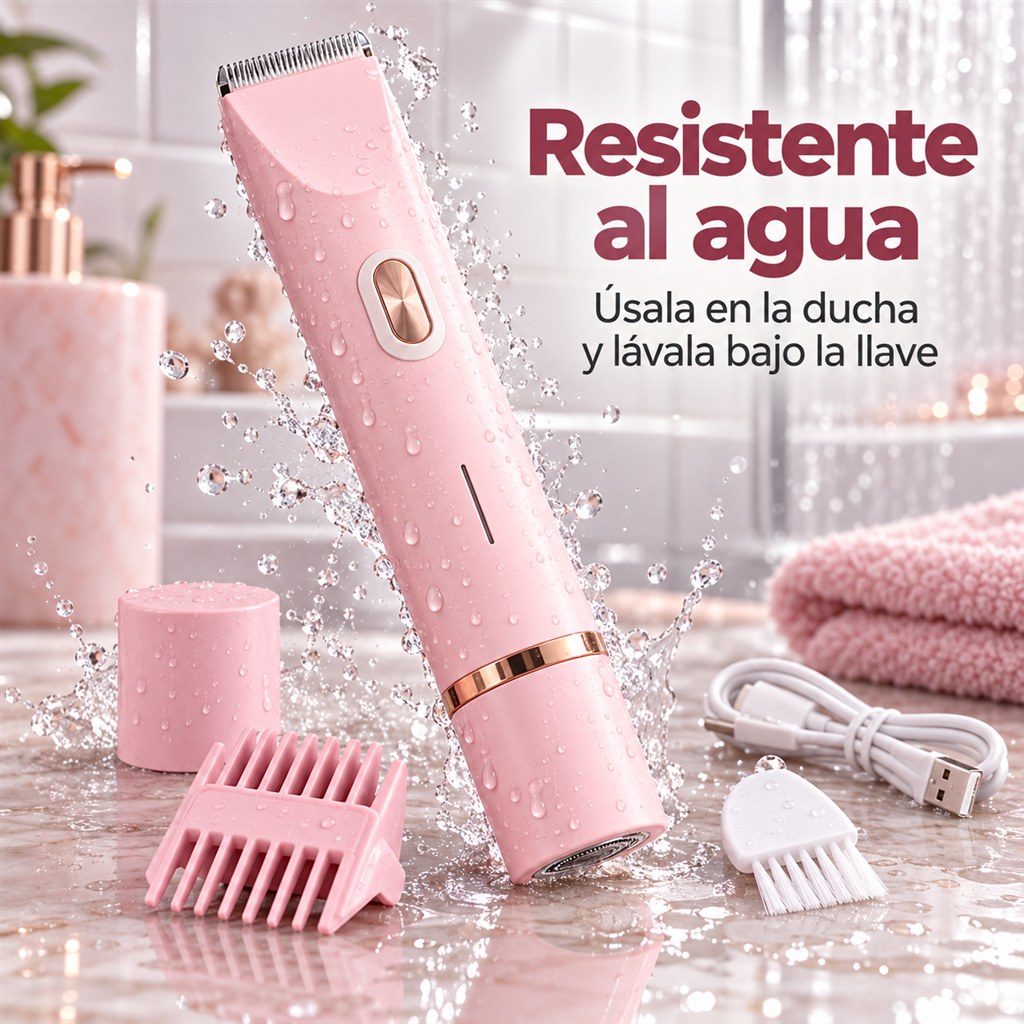 Rasuradora resistente al agua para usar en la ducha