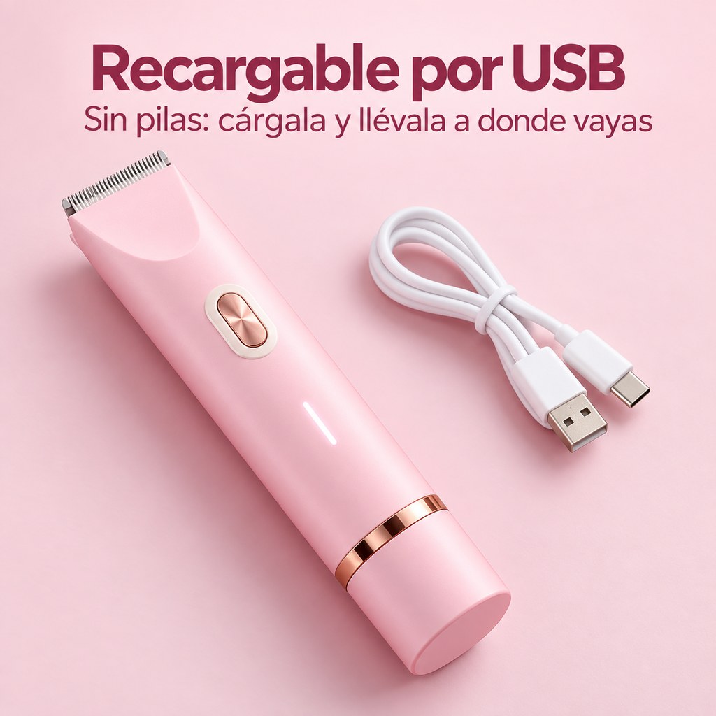 Rasuradora recargable por USB
