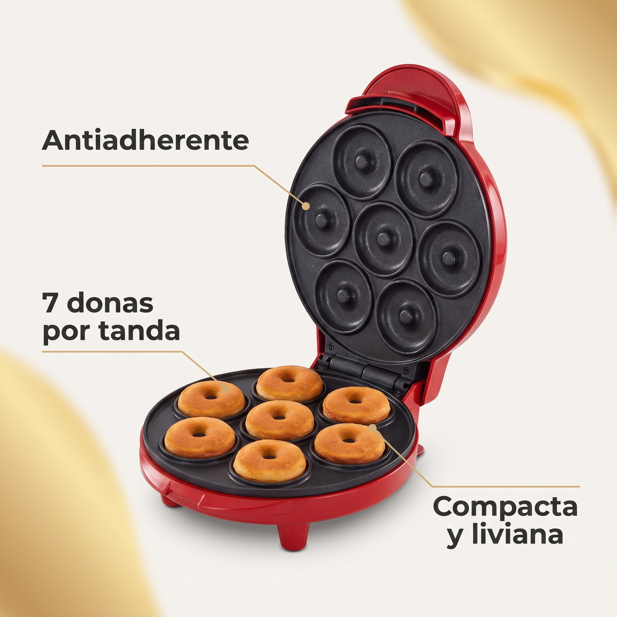Características de la mini máquina de donas eléctrica